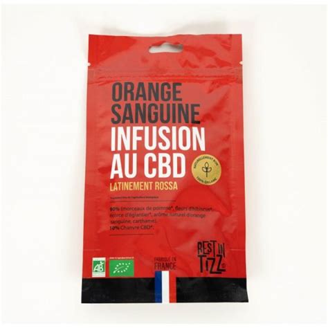 Infusion Au Cbd Bio Orange Sanguine G