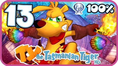 Ty The Tasmanian Tiger Hd 100 Walkthrough Part 13 Ps4 Rainbow Cliffs All Rainbow Scales