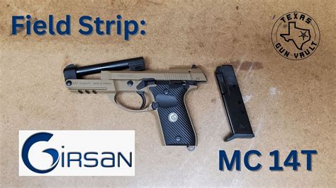 Field Strip Girsan MC 14T 380 Beretta 80 Series Clone W Tip Up