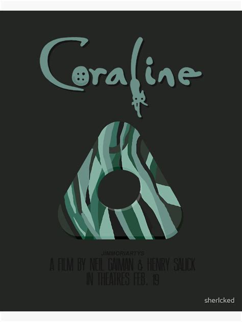 "Coraline Seeing Stone" Sticker by sherlcked | Redbubble