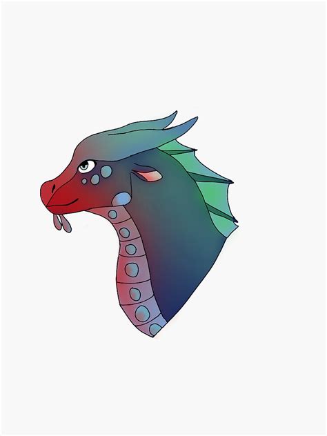 Seawing Dragon Wings Of Fire Sticker By DrawtillUDrop Redbubble