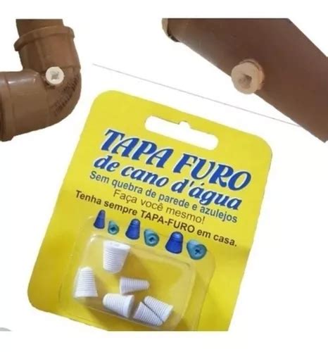 Tapa Furo Para Cano De Gua Furado Rosca Kit Unidades Mercadolivre