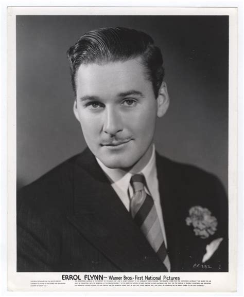 Errol Flynn 1938 Vintage Hollywood Hunk Portrait Youthful Beauty