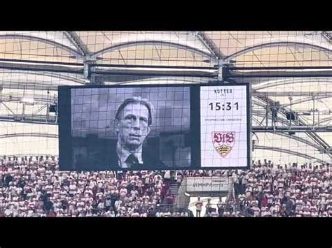 Abschied Im Stadion Vfb Stuttgart Ehrt Christoph Daum Youtube