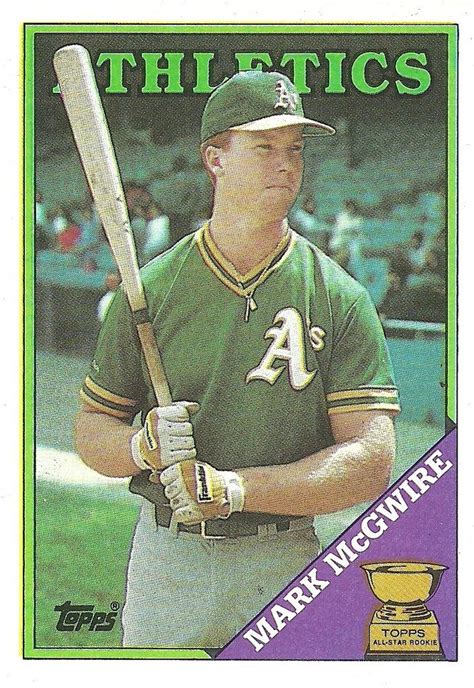 1988 Topps 580 Mark McGwire Trading Card Database