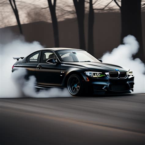 Krea Ai Bmw Drifting Black Smoke