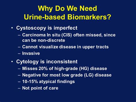 Why Do We Need Urine Markers Activity Two Understanding Biomarker