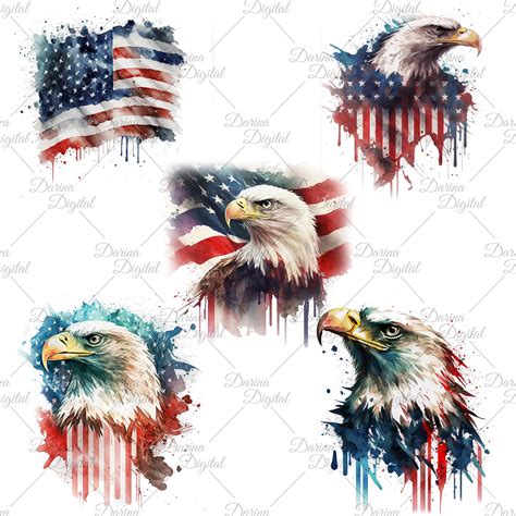 American Flag Clipart, USA Flag Clipart, Eagle Clipart, USA Eagle ...