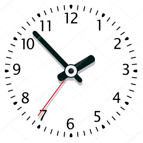 Vector Clock Stock Vector Dmstudio