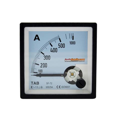 Jual TAB Amperemeter 72x72 Via CT ANALOG 0 3000 5 A Jakarta