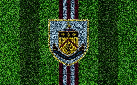 Download Wallpapers Burnley Fc 4k Football Lawn Emblem Logo