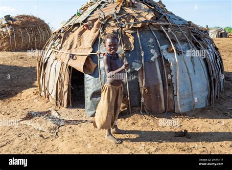 Omorate Omo Valley Ethiopia May 11 2019 Children From The African