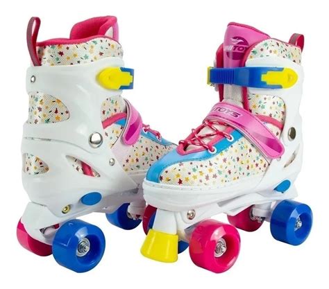 Patins Roller Rodas Feminino Infantil Rosa N E Frete Gr Tis