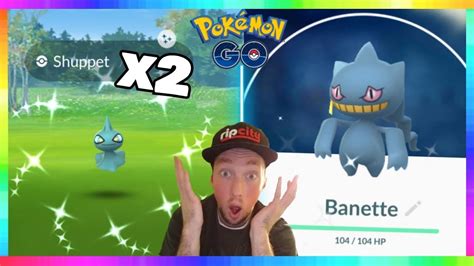 2x Shiny Shuppet Caught Shiny Banette Evolution In Pokemon Go