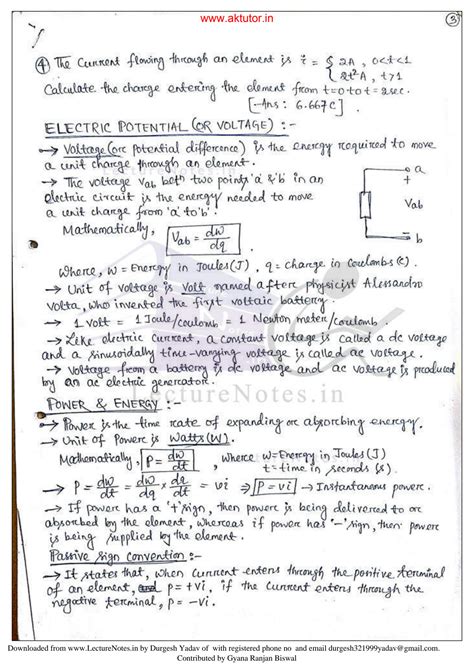 Solution Basic Electrical Engineering Handwritten Notes Studypool