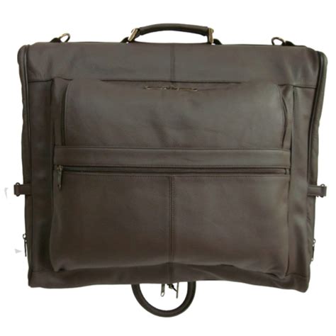 Amerileather Leather Three Suit Garment Bag Colordark Brown