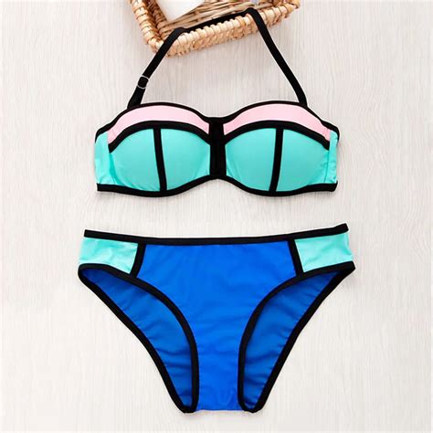 Sexy Women Swimsuit Bikini Set Push Up 2017 Nylon Brazilian Beach