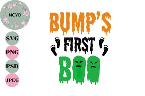 Bump s First Boo Svg Png Dxf for Cricut Gráfico por NCYD Shop