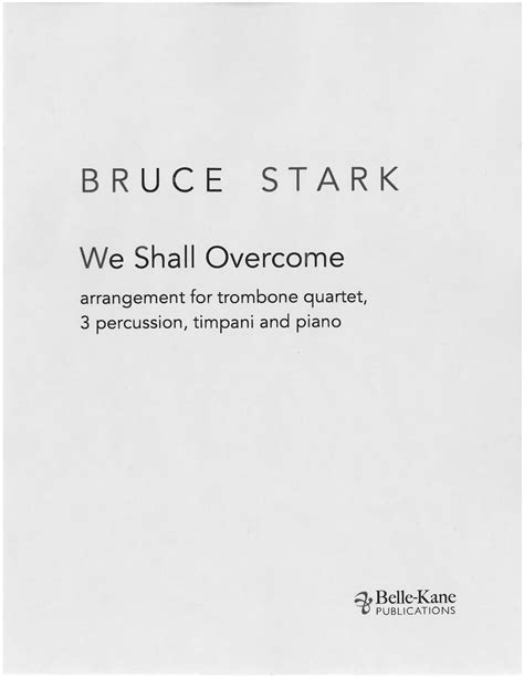 We Shall Overcome DIGITAL DOWNLOAD — Belle-Kane Publications