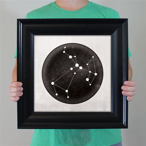 Sagittarius Constellation Art Print by City Prints - The Map Shop