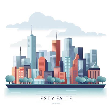 Vektorstadt städtische stadtlandschaft illustration gebäude stadt