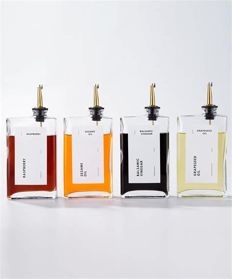 Amazon APT 1101 Elegant Glass Olive Oil Dispenser Bottle Set