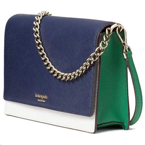 Kate Spade Navy And Green Handbag Semashow