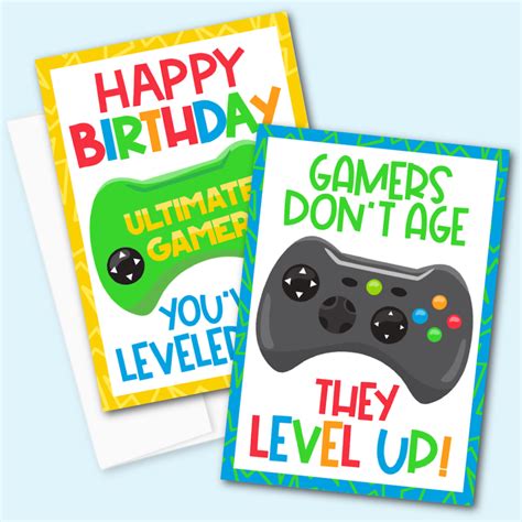 Xbox Birthday Card Printable Printable Cards