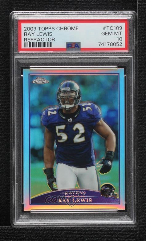 Topps Chrome Refractor Tc Ray Lewis For Sale Online Ebay