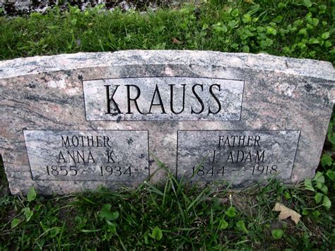 J Adam Krauss Find A Grave Memorial