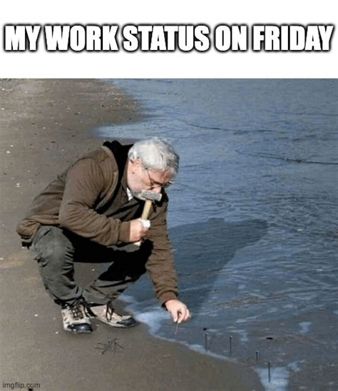 My Work Status On Friday Rmeme