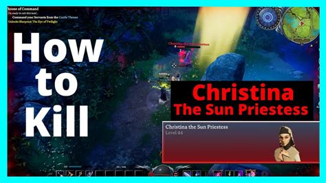 V Rising Christina The Sun Priestess Full Fight With Tips Youtube