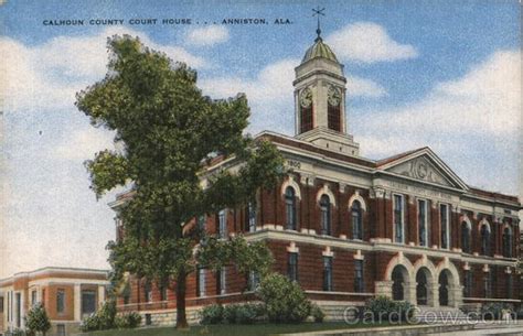 Calhoun County Court House Anniston, AL Postcard