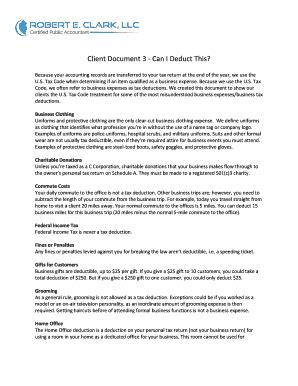 Fillable Online Client Document Can I Deduct This Fax Email Print