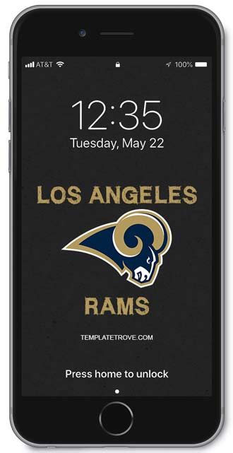 2022 2023 Los Angeles Rams Lock Screen Schedule For Iphone 6 7 8 Plus