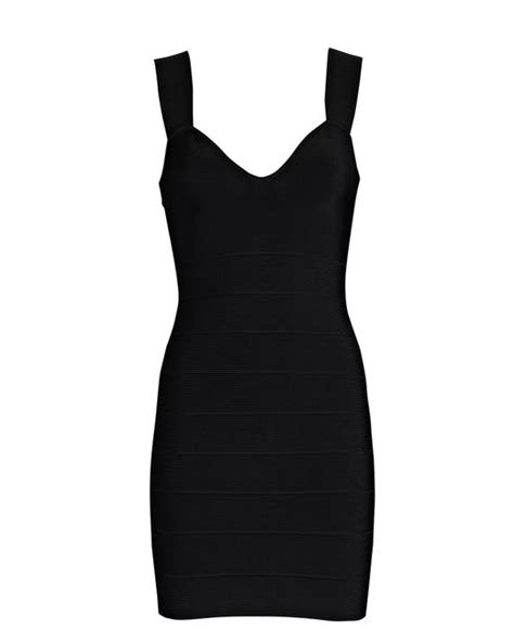 Hervé Léger Icon Bandage Mini Dress in Black Lyst Canada