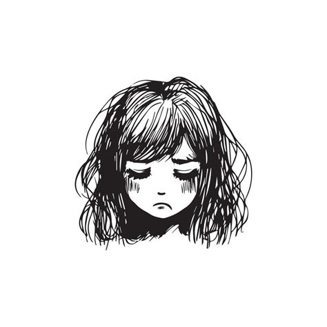 sad girl doodles