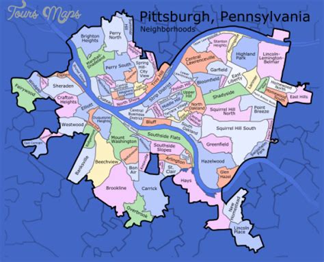 Pittsburgh Map - ToursMaps.com