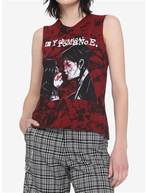 My Chemical Romance Three Cheers For Sweet Revenge Tie Dye Girls Crop Muscle Top Hot Topic