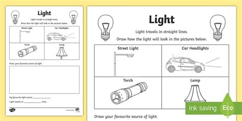 Light Worksheet Teacher Made Twinkl