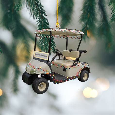 Christmas Golf Cart Decor Etsy