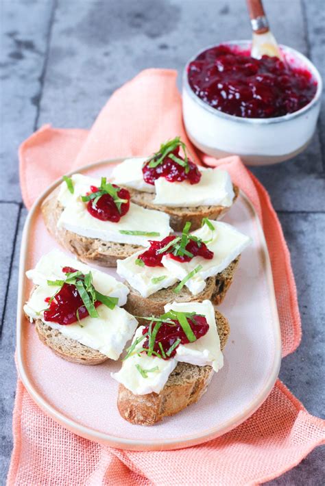 Recept Crostini Met Brie En Cranberry Compote Jaimy S Kitchen