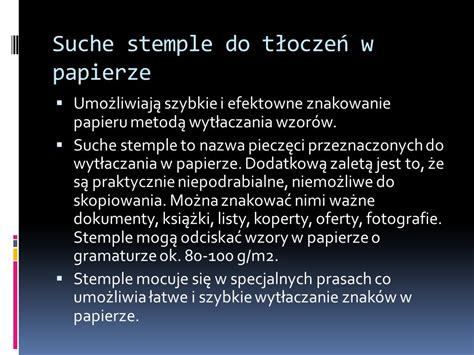 Techniki uszlachetniające procesy introligatorskie ppt video online