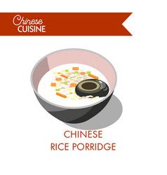 Chinese Porridge Rice Royalty Free Vector Image