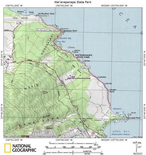 Waianapanapa State Park Map