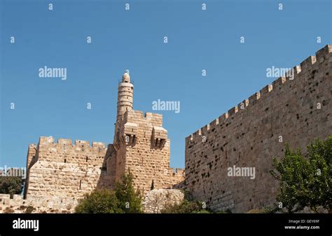 Jerusalem, Old City: the ancient walls surrounding the Old City, built ...