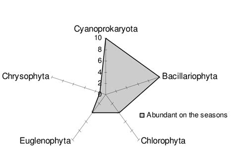 5 The Distribution Of Most Abundant Algal Species Throughout The