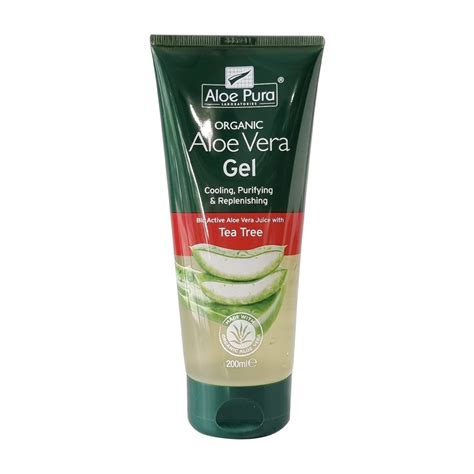 Aloe Pura Organic Aloe Vera Gel Tea Tree 200ml Whim