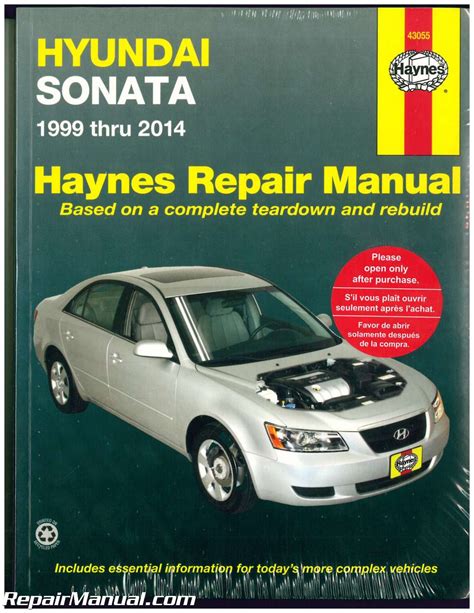 Haynes Hyundai Sonata 1999-2014 Auto Repair Manual