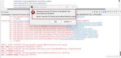 Server Tomcat V Server At Localhost Failed To Start Csdn